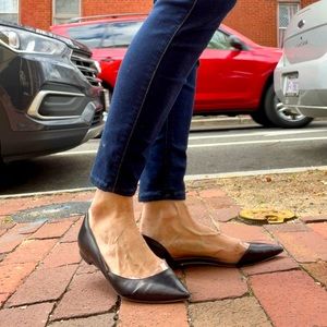 Tamara Mellon Black Leather Flats It 38 l 8